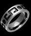 Engraved Titanium Ring